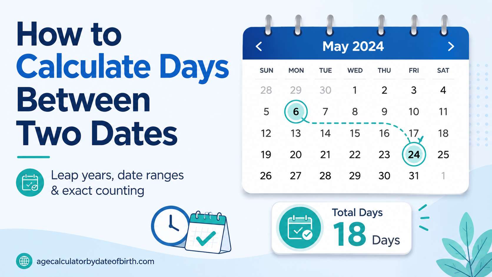 How to Calculate the Number of Days Between Two Dates