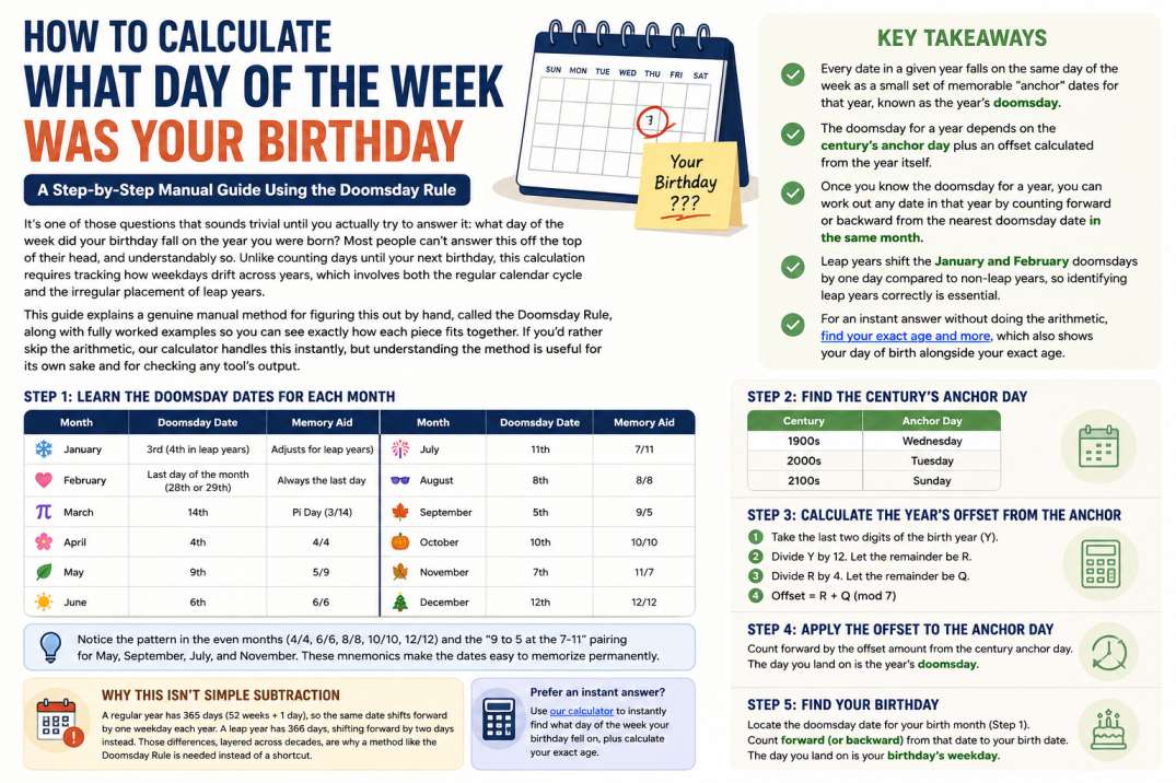 What Day of the Week Was I Born On?